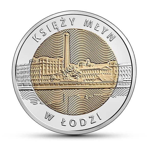 POLSKA 5 zł / 2016 r. - Księży Młyn w Łodzi