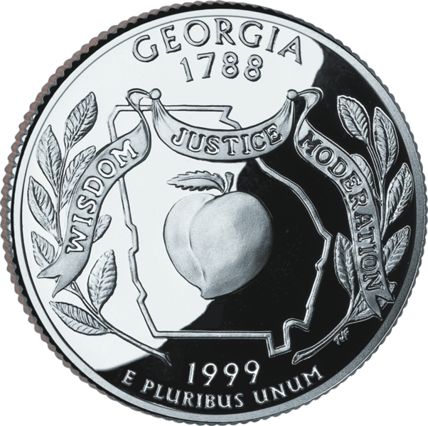 USA: 25 Centów / 1999 r. - Georgia (nr 4)