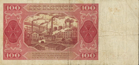 POLSKA Banknot 100 zł / 1948 r. XX