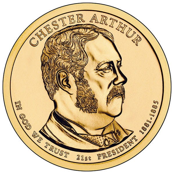 Prezydenci USA - 1$ / 2012 r. - Chester A. Arthur (nr 21)