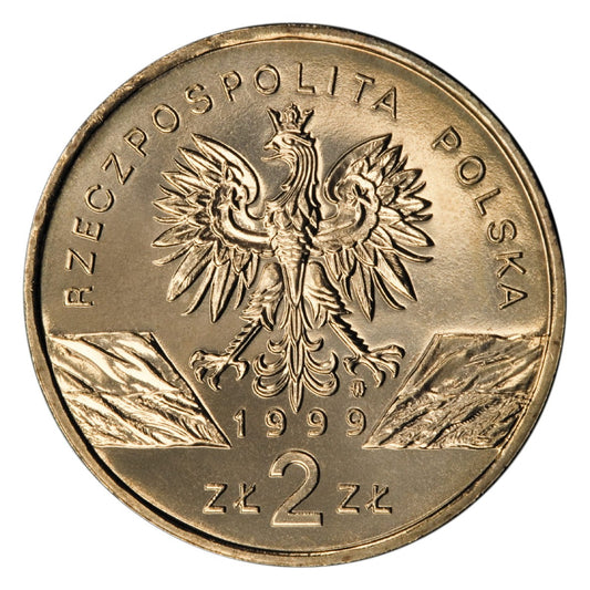 2 zł / 1999 r. - Wilk