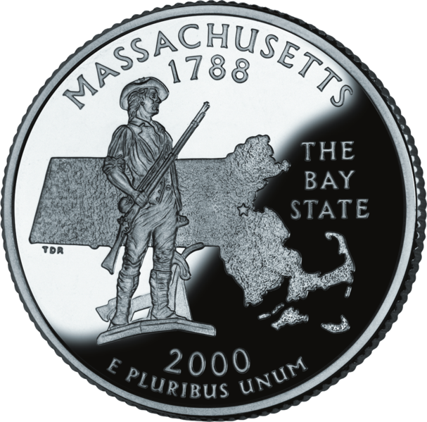 USA: 25 Centów / 2000 r. - Massachusetts (nr 6)
