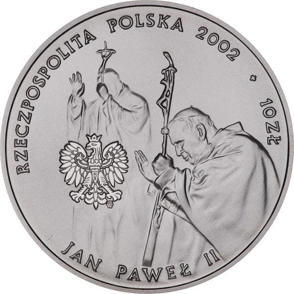 10 zł / 2002 r. - Jan Paweł II - PONTIFEX MAXIMUS