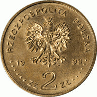 2 zł / 1999 r. - 100. rocznica śmierci Ernesta Malinowskiego
