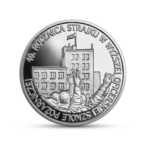 10 zł / 2021 r. - 40. rocznica strajku w Wyższej Oficerskiej Szkole Pożarniczej