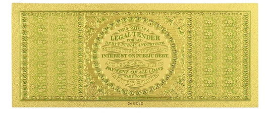 USA: Banknot złocony 100$ - STO dolarów /1863