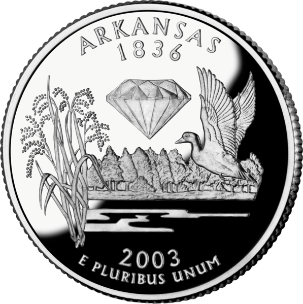 USA: 25 Centów / 2003 r. - Arkansas (nr 25)