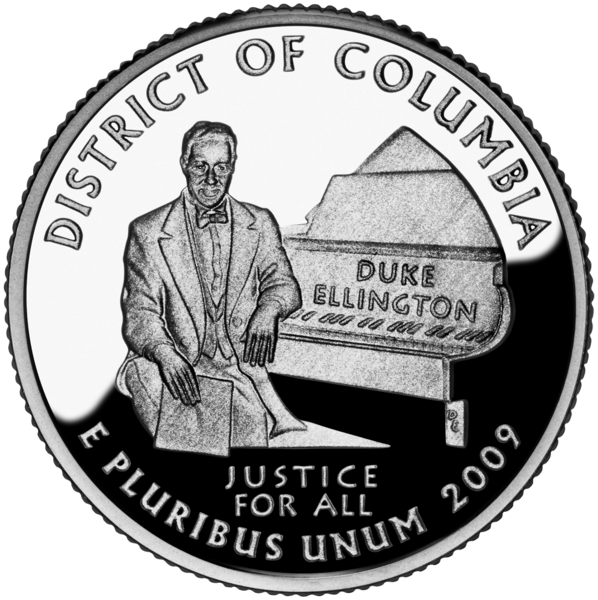 USA: 25 Centów / 2009 r. - Dystrykt Kolumbii (nr 51)