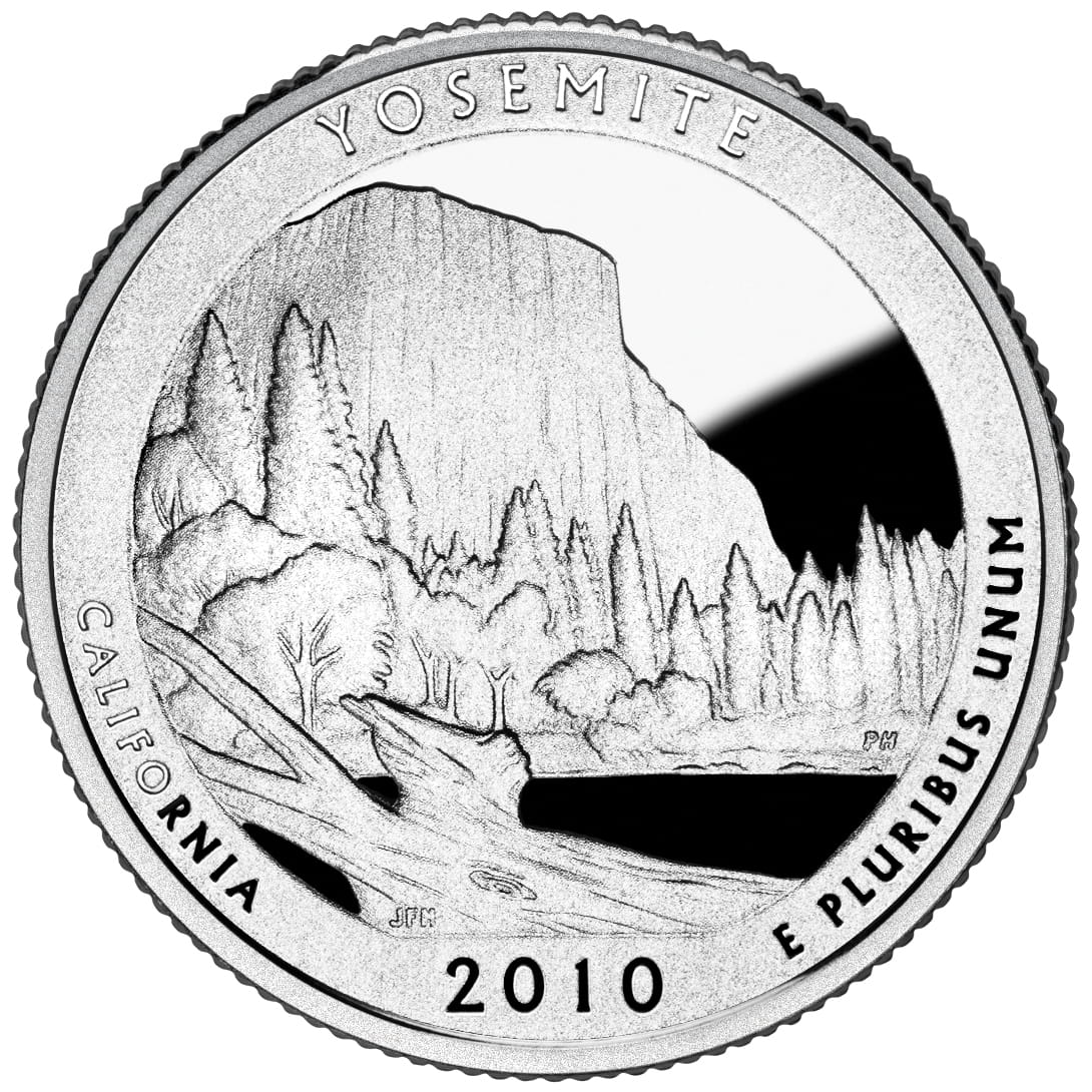 USA: 25 Centów / 2010 r. - Park Narodowy Yosemite (nr 3)