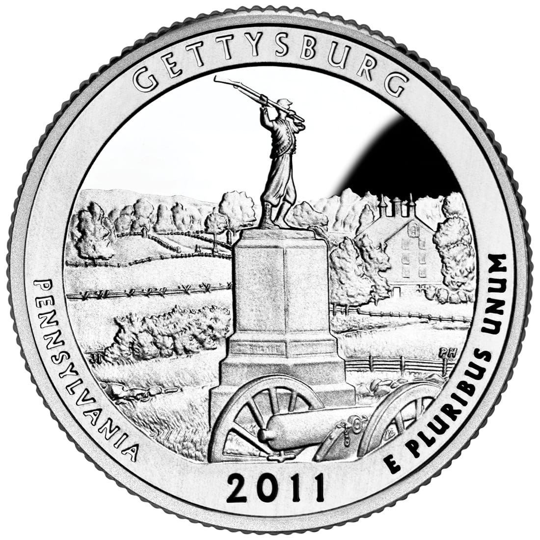 USA: 25 Centów / 2011 r. - Gettysburg Battlefield (nr 6)