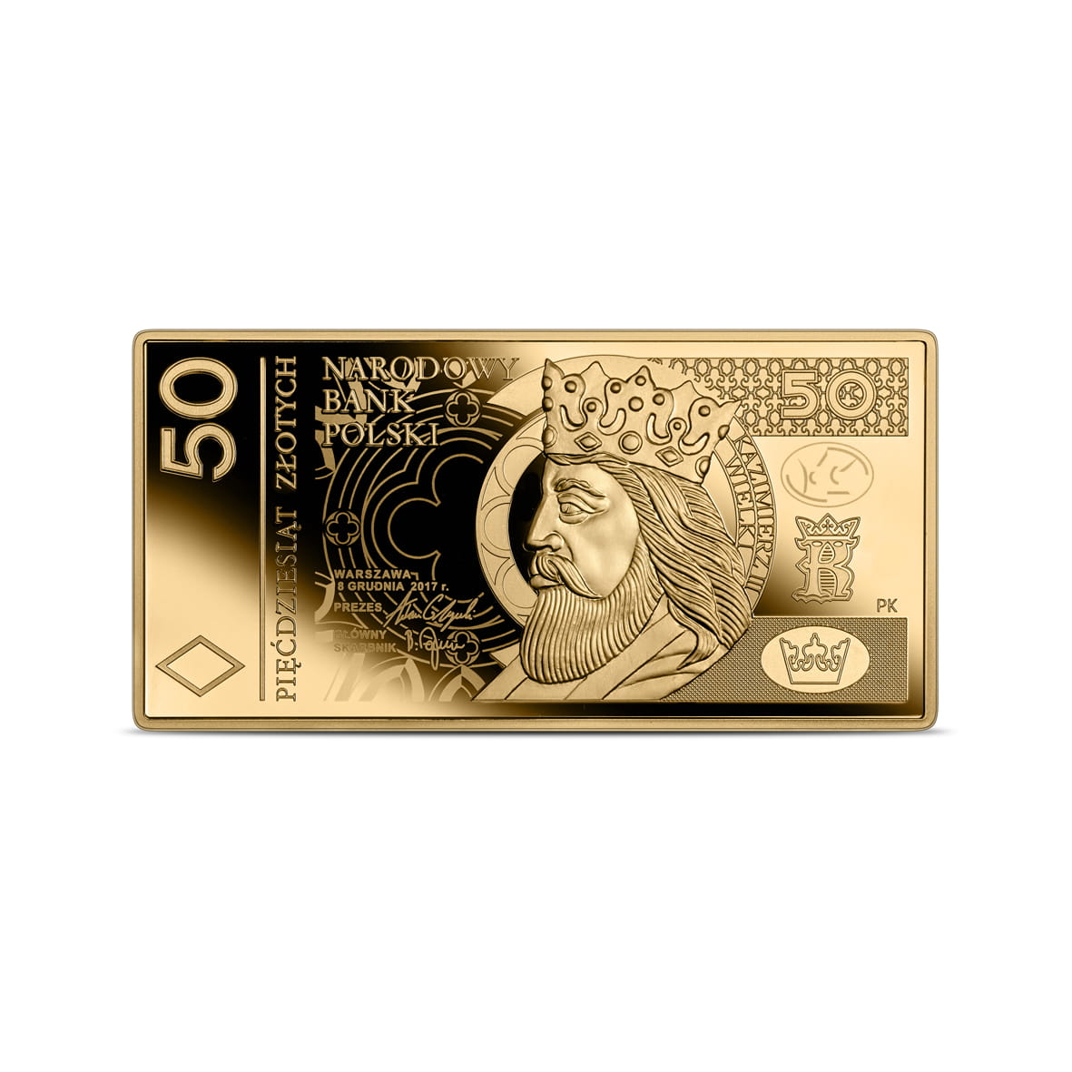 Banknot o nominale 50 zł / 2025 r. - Au