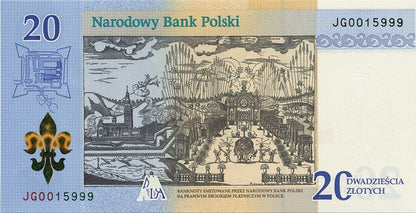 Banknot 20 zł / 2017 r. - 300-lecie koronacji Obrazu Matki Bożej Jasnogórskiej
