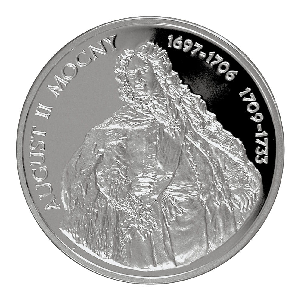 10 zł / 2005 r. -  August II Mocny (półpostać)