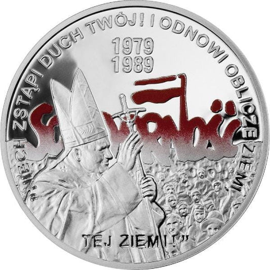 10 zł / 2009 r. -  Jan Paweł II / Solidarność