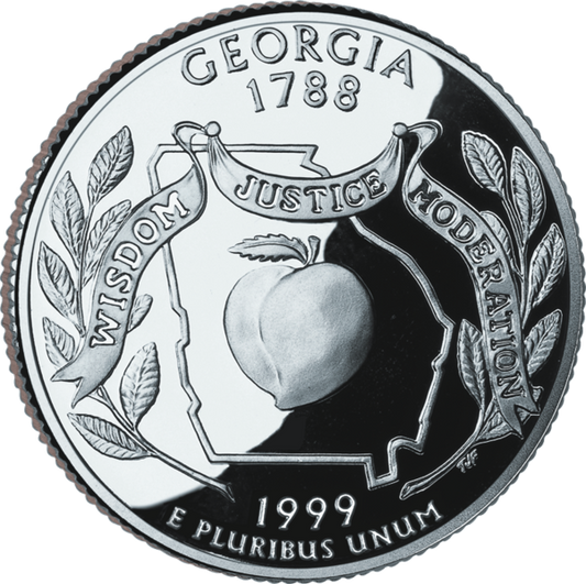 USA:  25 Centów / 1999 r. - Georgia (nr 4)