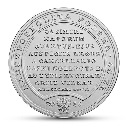 50 zł / 2016 r. -  Aleksander Jagiellończyk