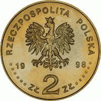 2 zł / 1998 r. -  200-lecie urodzin Adama Mickiewicza