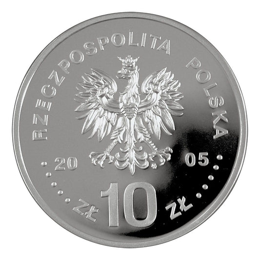 10 zł / 2005 r. -  August II Mocny (półpostać)