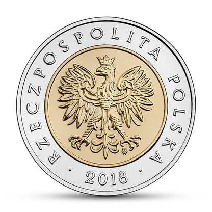 POLSKA 5 zł / 2018 r. - 100-lecie odzyskania przez Polskę niepodległości