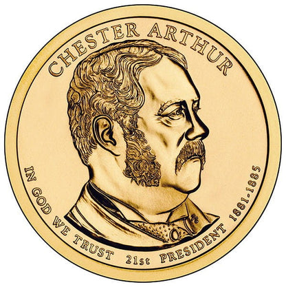 Prezydenci USA - 1$ / 2012 r. - Chester A. Arthur  (nr 21)