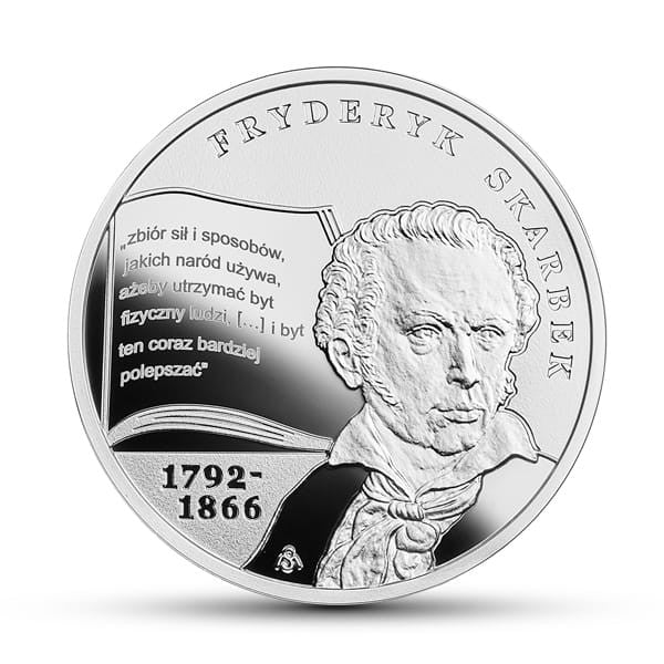 10 zł / 2018 r. - Wielcy polscy ekonomiści: Fryderyk Skarbek.