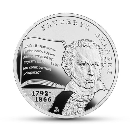 10 zł / 2018 r. - Wielcy polscy ekonomiści: Fryderyk Skarbek.