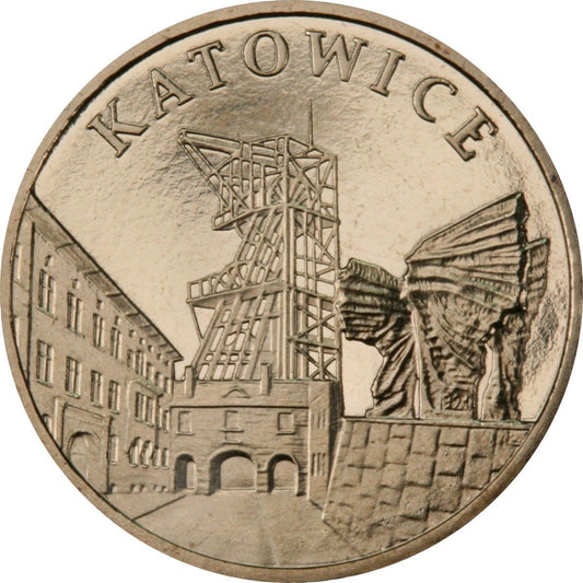 2 zł / 2010 r. -  Miasta w Polsce – Katowice