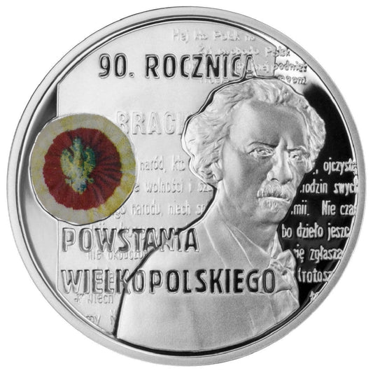 10 zł / 2008 r. -  90. rocznica Powstania Wielkopolskiego / I. J. Paderewski