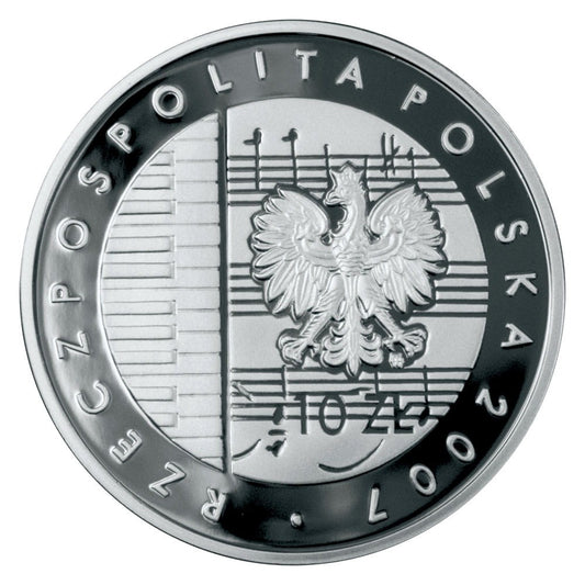 10 zł / 2007 r. -  125. rocznica urodzin Karola Szymanowskiego