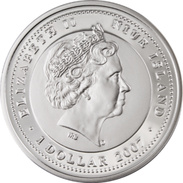 NIUE ISLAND 1 dolar / 2007 r. - ROK SZCZURA