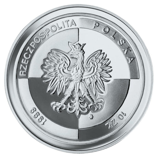 10 zł / 1999 r. -  Wejście Polski do NATO