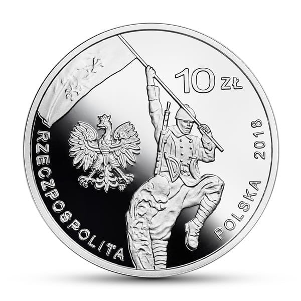 10 zł / 2018 r. -   100-lecie czynu zbrojnego Polonii amerykańskiej