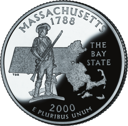 USA:  25 Centów / 2000 r. - Massachusetts (nr 6)
