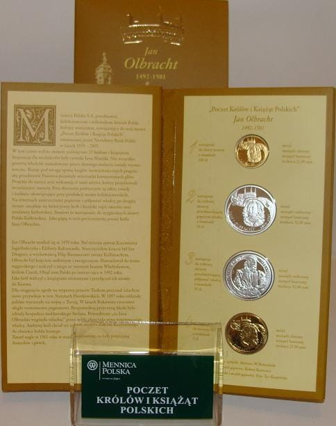 Zestaw: JAN OLBRACHT   -  mosiądz