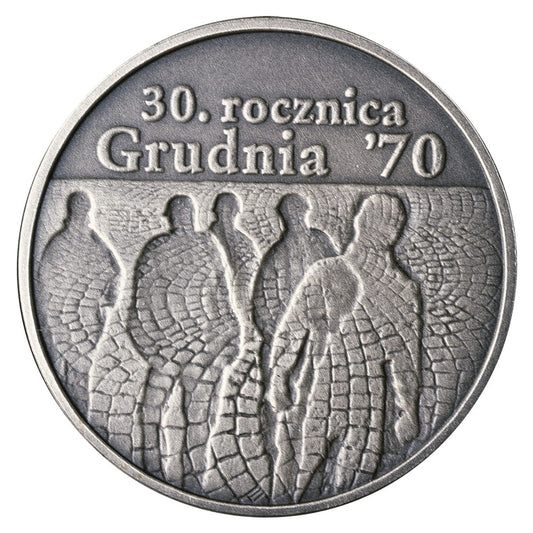 10 zł / 2000 r. - 30. rocznica Grudnia 70