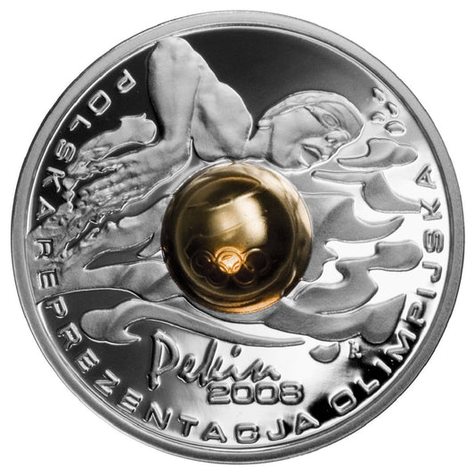 10 zł / 2008 r. -  Olimpiada – Pekin 2008 (z kulą)