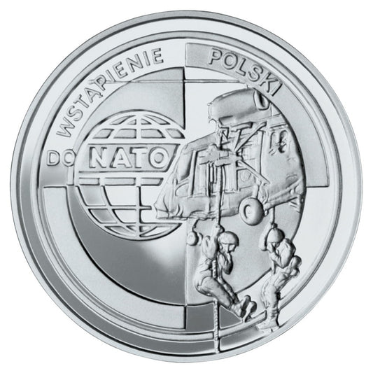 10 zł / 1999 r. -  Wejście Polski do NATO