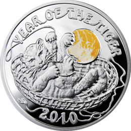 NIUE ISLAND 1 dolar / 2009 r. - ROK TYGRYSA
