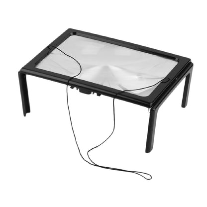 Lupa GIGANT (rozmiar A4) z podświetleniem: 4xLED