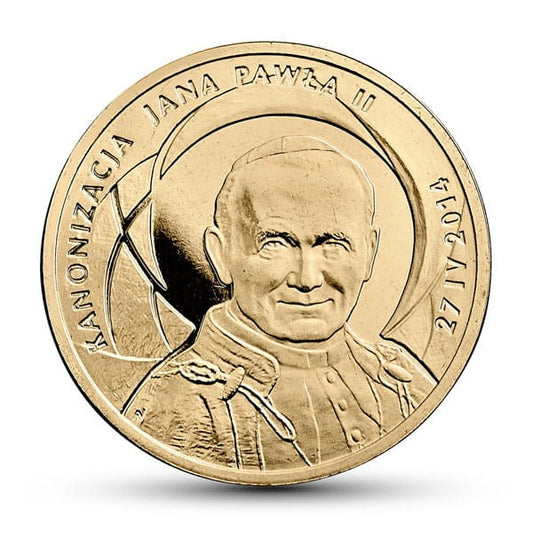 2 zł / 2014 r. - Kanonizacja Jana Pawła II - 27 IV 2014