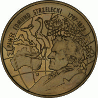 2 zł / 1997 r. -  200-lecie urodzin Pawła Edmunda Strzeleckiego