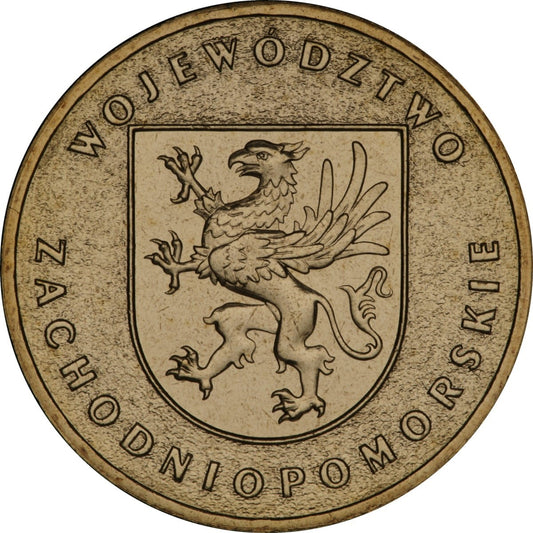 2 zł / 2005 r. - Herby Województw: Zachodniopomorskie