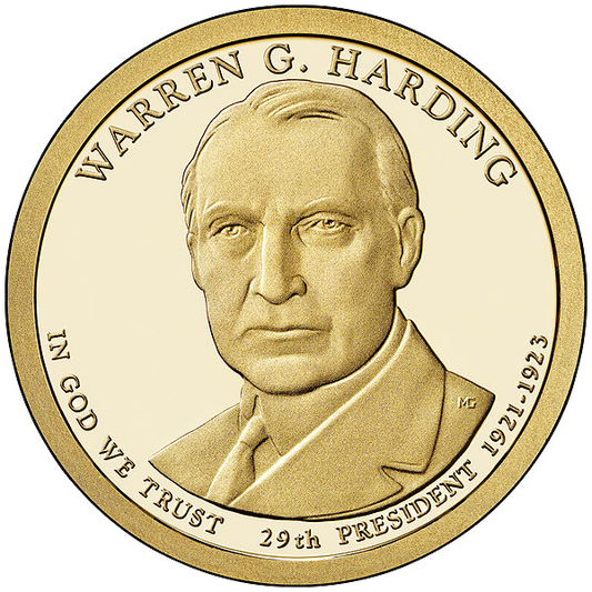 Prezydenci USA - 1$ / 2014 r. - 	Warren G. Harding (nr 29)
