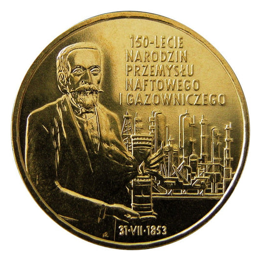 2 zł / 2003 r. - 150-lecie narodzin przemysłu naftowego i gazowniczego