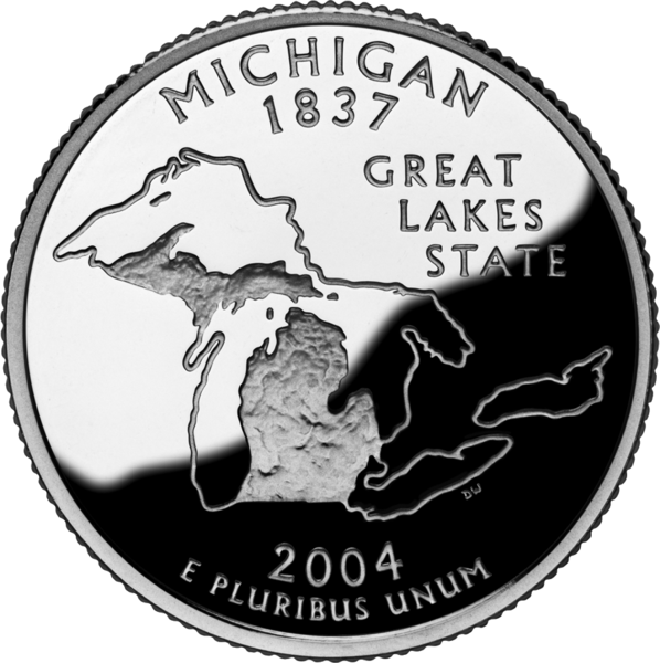 USA:  25 Centów / 2004 r. - Michigan (nr 26)