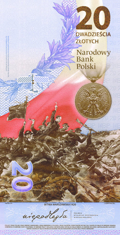 Banknot 20 zł / 2020 r. - Bitwa Warszawska 1920