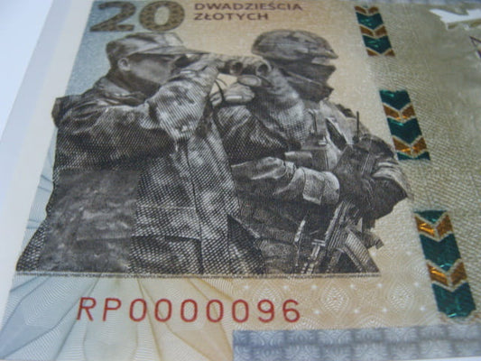 B. NISKI nr serii 20 zł / 2022 r. - Ochrona polskiej granicy wschodniej  - 0000096