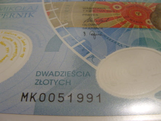 (1991r.)   20 zł / 2023 r. - Mikołaj Kopernik