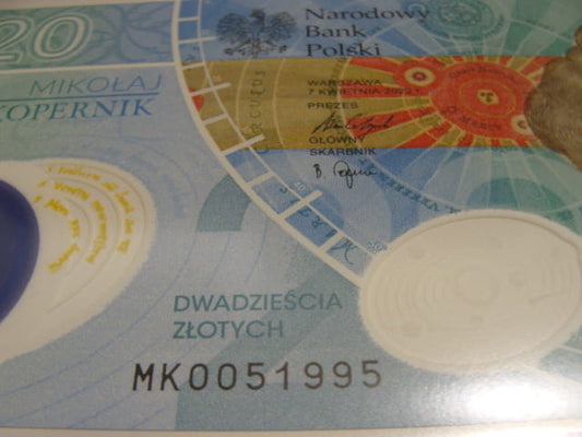 (1995r.)   20 zł / 2023 r. - Mikołaj Kopernik
