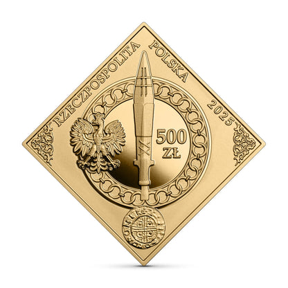 500 zł / 2025 r. Tysiąclecie koronacji Bolesława Chrobrego  - Au